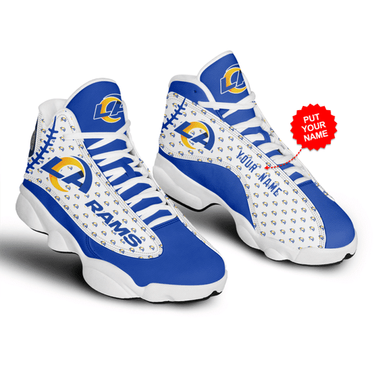 Personalized Los Angeles Rams NFL JD13 Sneakers Shoes for Men & Women | Custom Fan Gift - Image 3