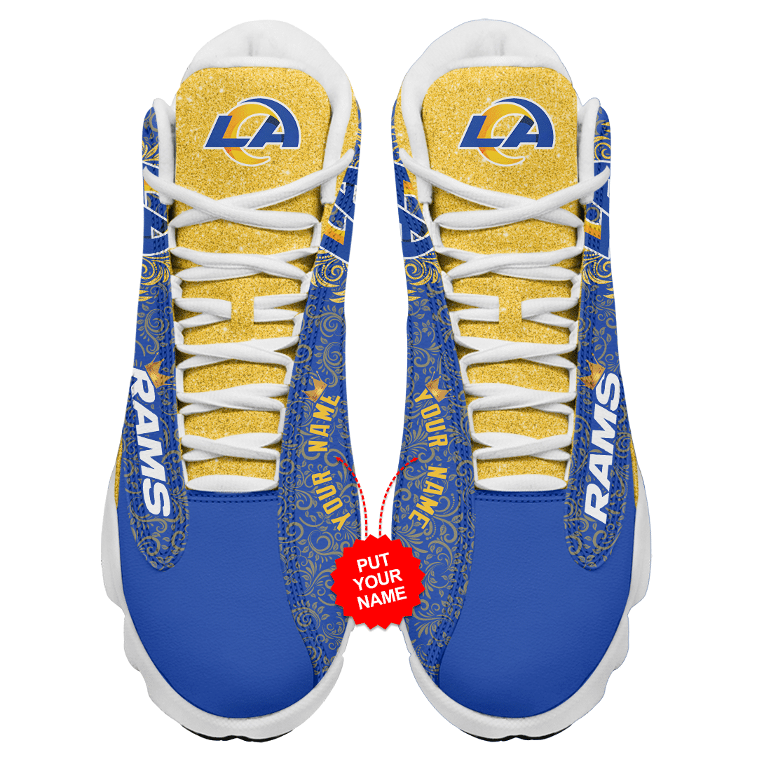 Personalized Los Angeles Rams NFL JD13 Sneakers Shoes for Men & Women | Custom Fan Gift - Image 3