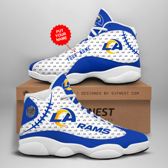 Personalized Los Angeles Rams NFL JD13 Sneakers Shoes for Men & Women | Custom Fan Gift