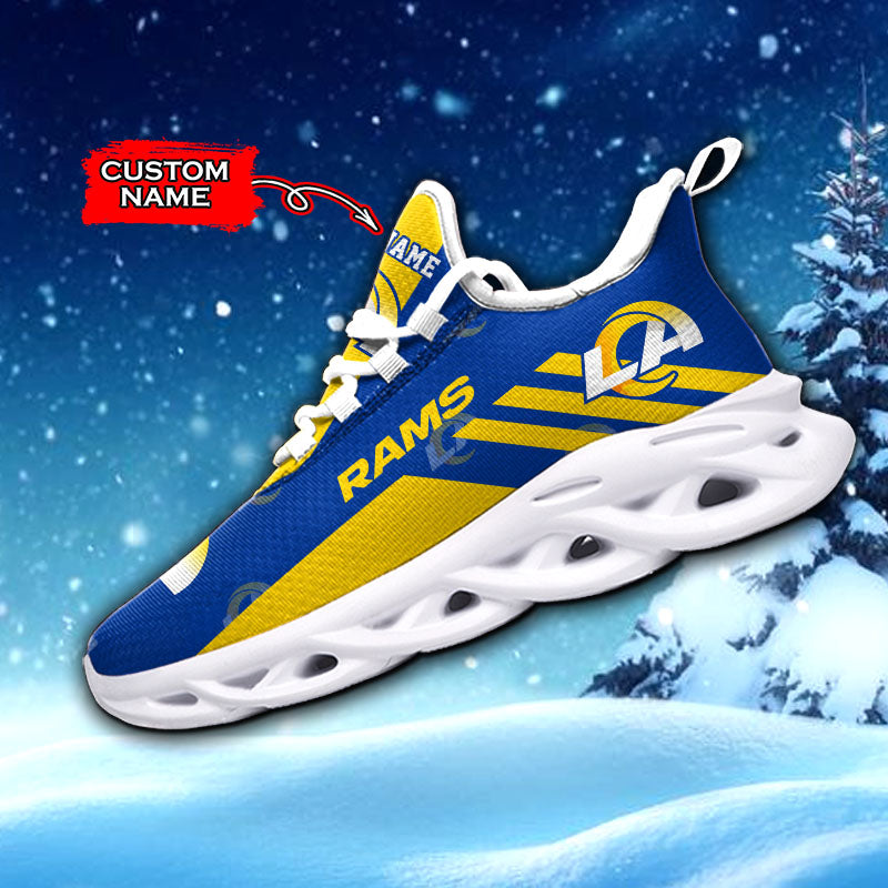 Personalized Los Angeles Rams NFL Max Soul Shoes Sneakers for Men And Women – NFL Football Fan Shoes, Team Sneakers - Image 3