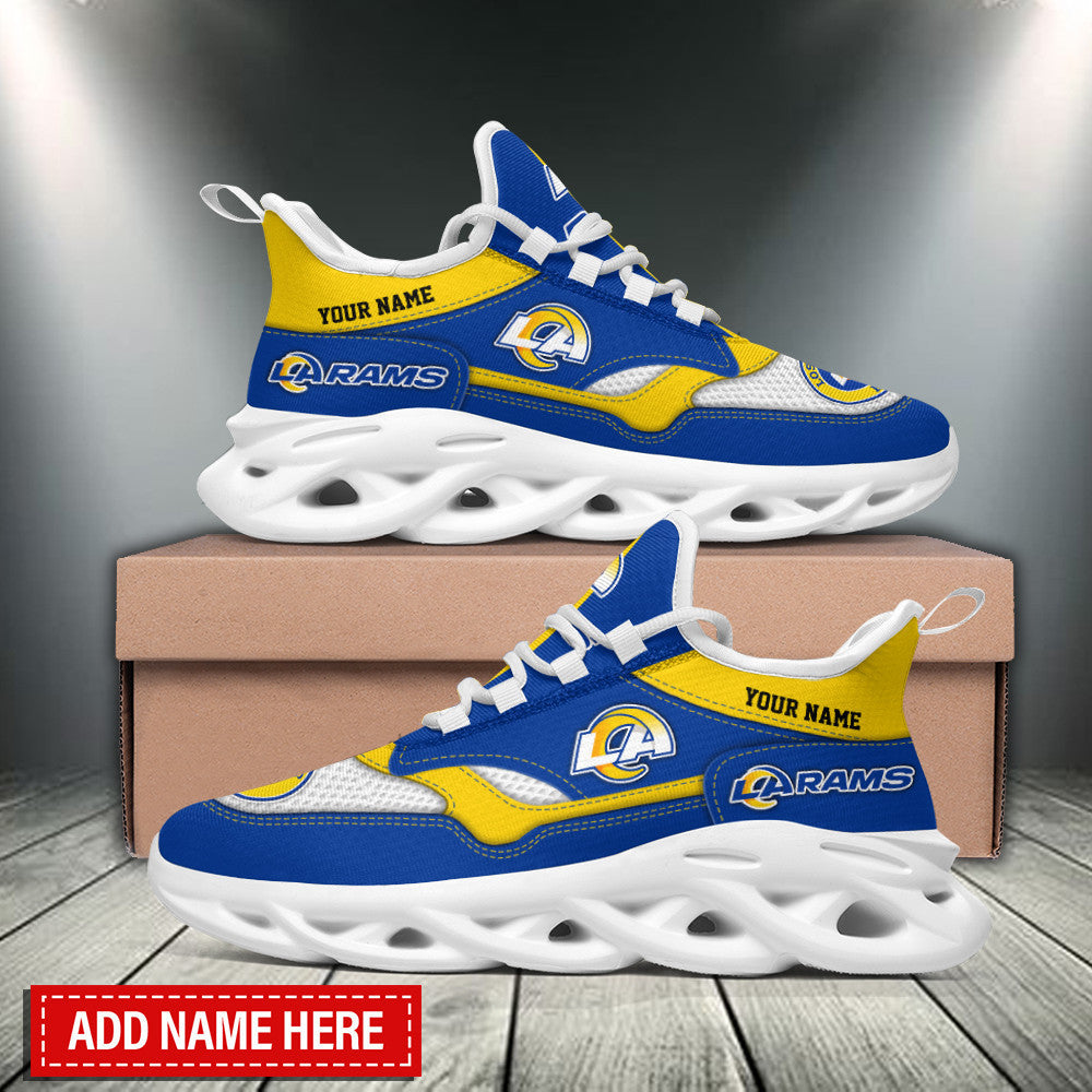 Personalized Los Angeles Rams NFL Max Soul Shoes Sneakers for Men And Women – NFL Football Fan Shoes, Team Sneakers - Image 3