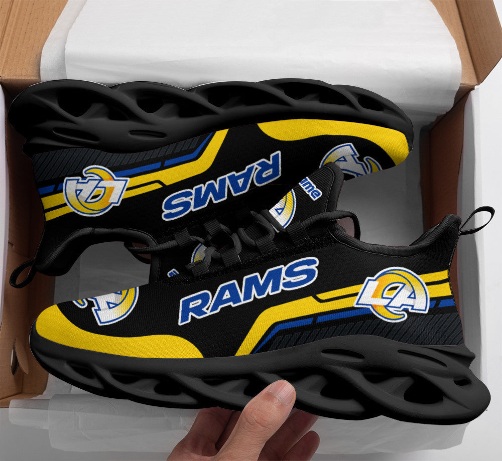 Personalized Los Angeles Rams NFL Max Soul Shoes Sneakers for Men And Women – NFL Football Fan Shoes, Team Sneakers