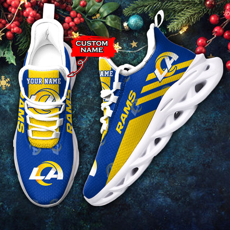 Personalized Los Angeles Rams NFL Max Soul Shoes Sneakers for Men And Women – NFL Football Fan Shoes, Team Sneakers