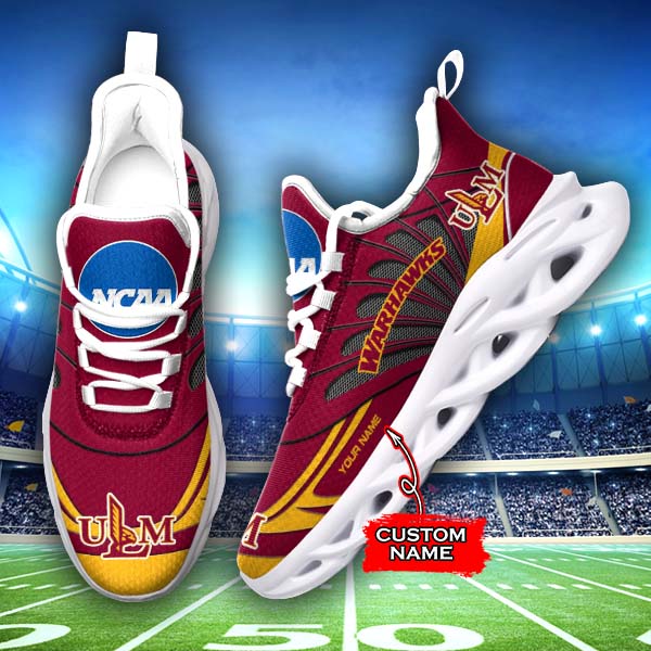 Personalized Louisiana?Monroe Warhawks NCAA Max Soul Shoes Sneakers for Men And Women – NCAA Fan Shoes, Team Sneakers