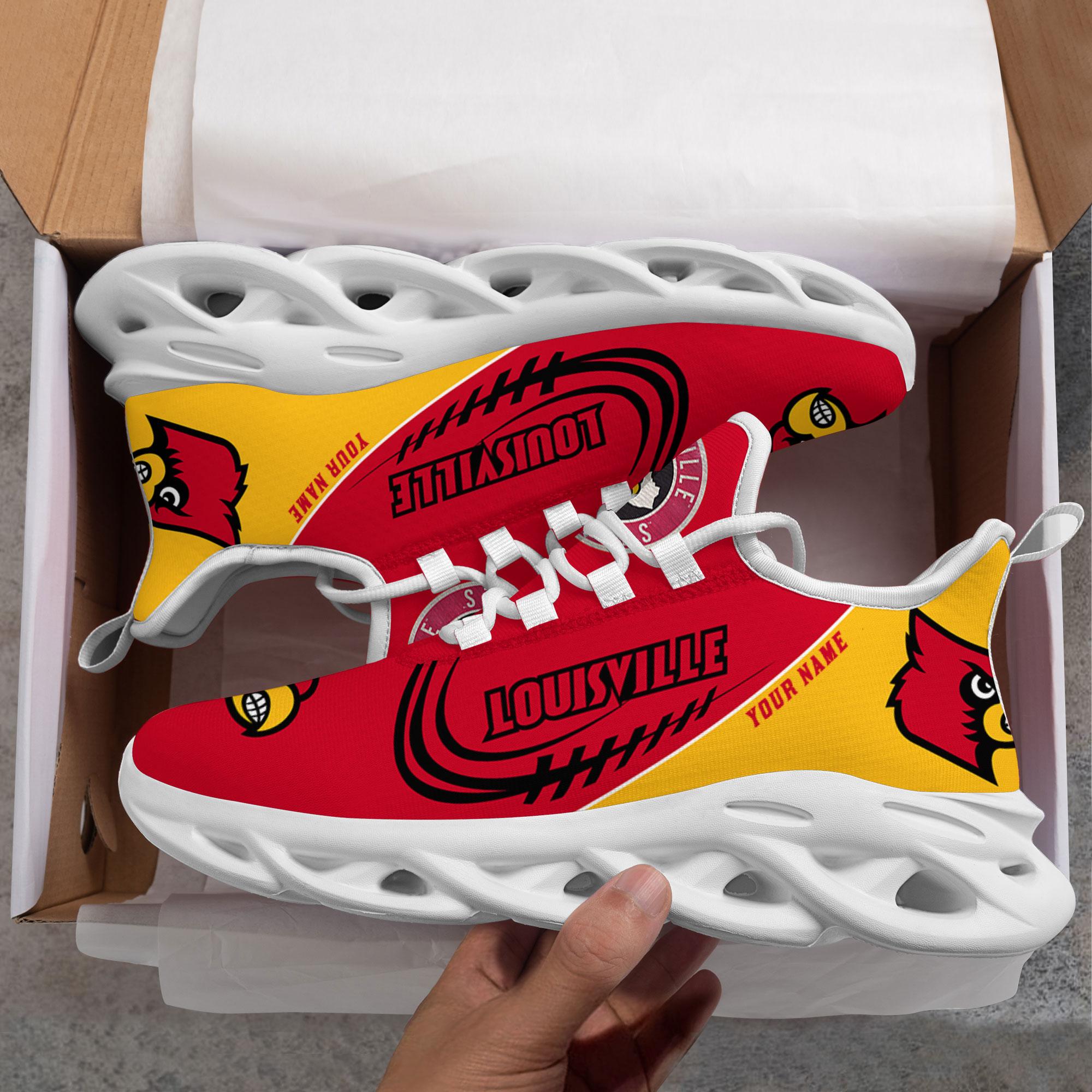 Personalized Louisville Cardinals Max Soul Shoes Sneakers for Men And Women – NFL Football Fan Shoes, Team Sneakers - Image 6