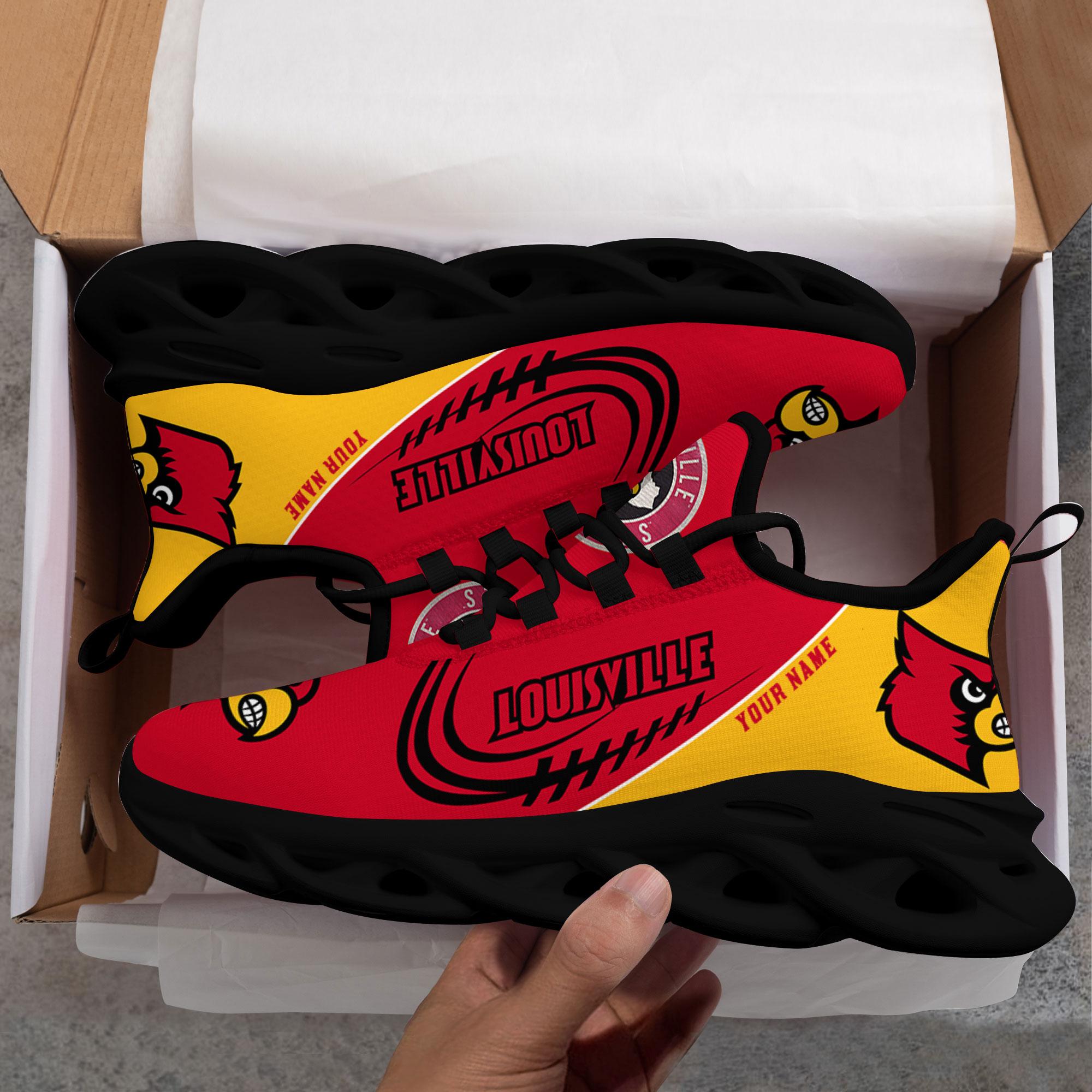 Personalized Louisville Cardinals Max Soul Shoes Sneakers for Men And Women – NFL Football Fan Shoes, Team Sneakers - Image 5