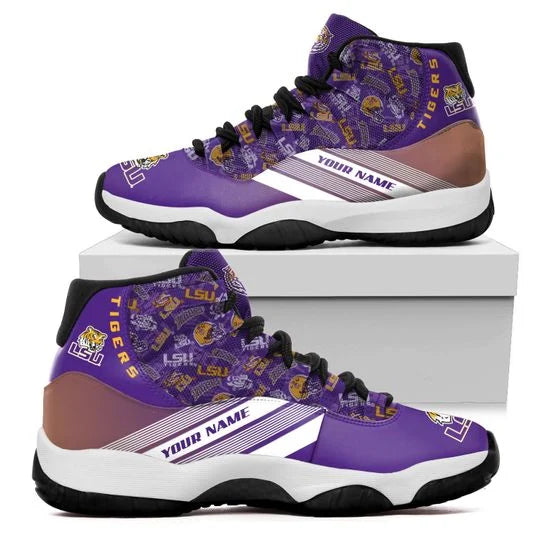 Personalized LSU Tigers JD13 Sneakers Shoes for Men & Women | Custom Fan Gift