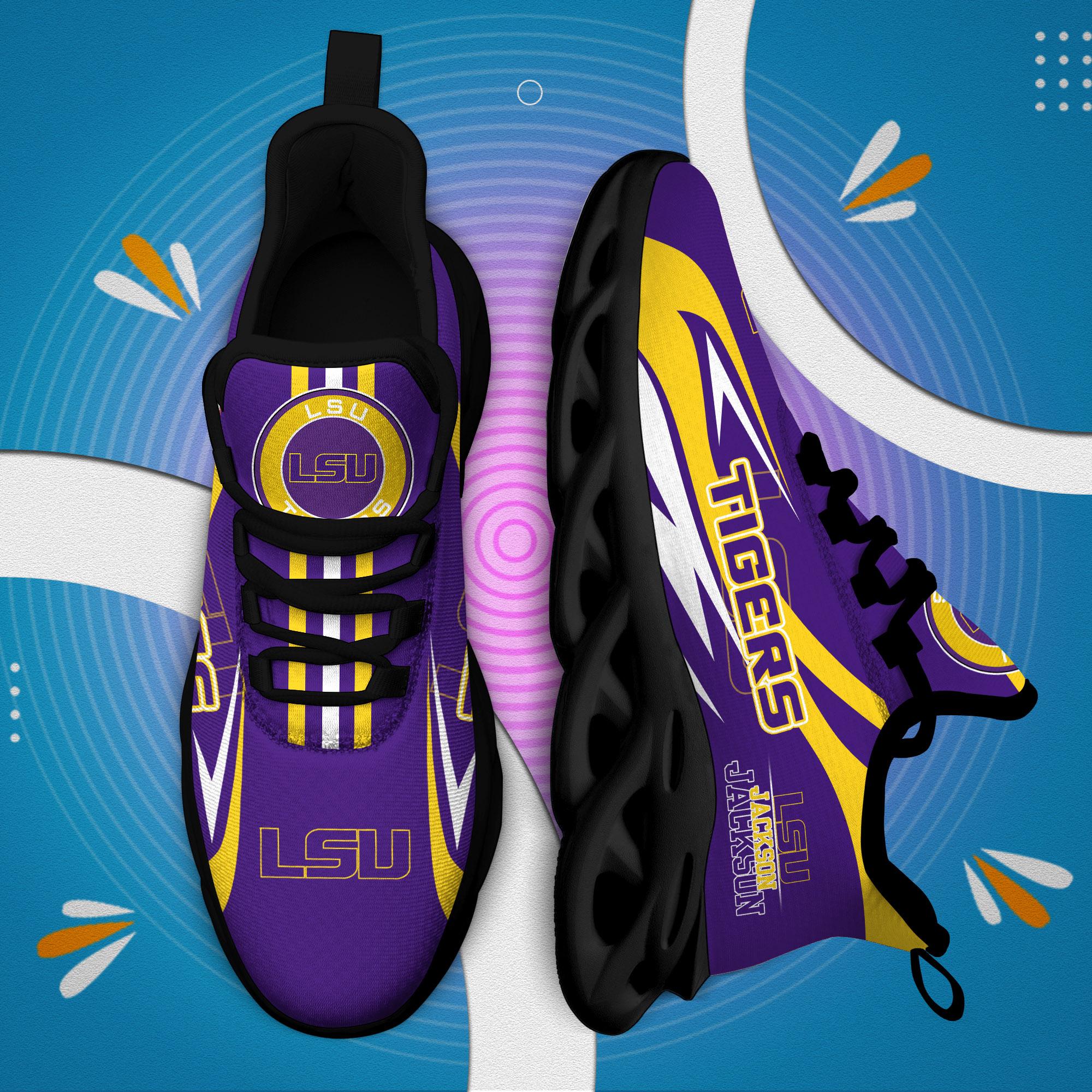 Personalized LSU Tigers Max Soul Shoes Sneakers for Men And Women – MLB Baseball Fan Shoes, Team Sneakers - Image 4