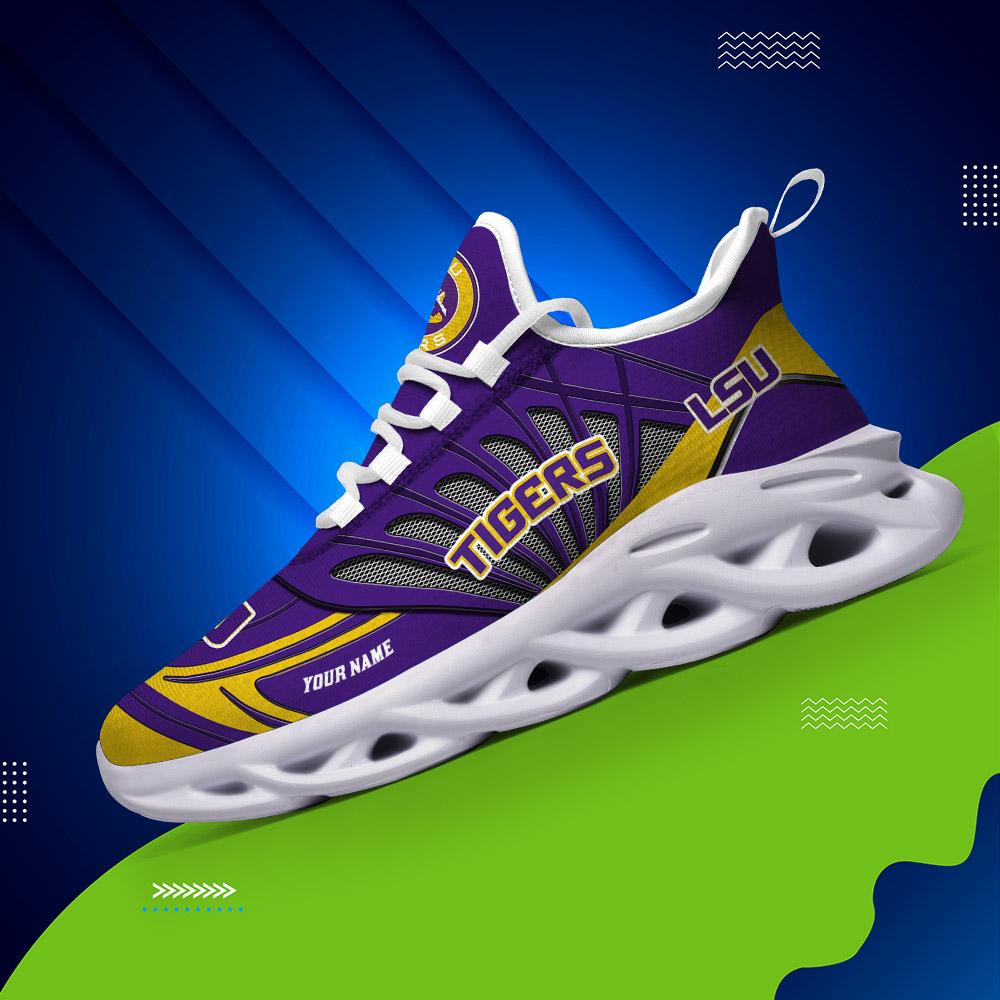 Personalized LSU Tigers Max Soul Shoes Sneakers for Men And Women – MLB Baseball Fan Shoes, Team Sneakers - Image 3