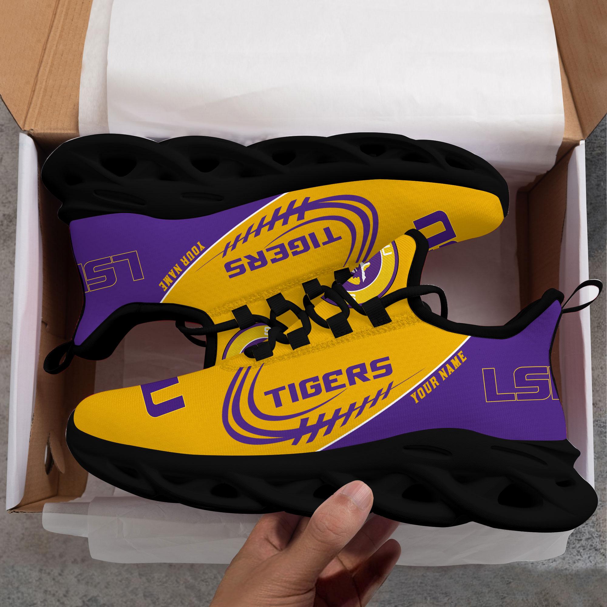 Personalized LSU Tigers Max Soul Shoes Sneakers for Men And Women – MLB Baseball Fan Shoes, Team Sneakers - Image 5