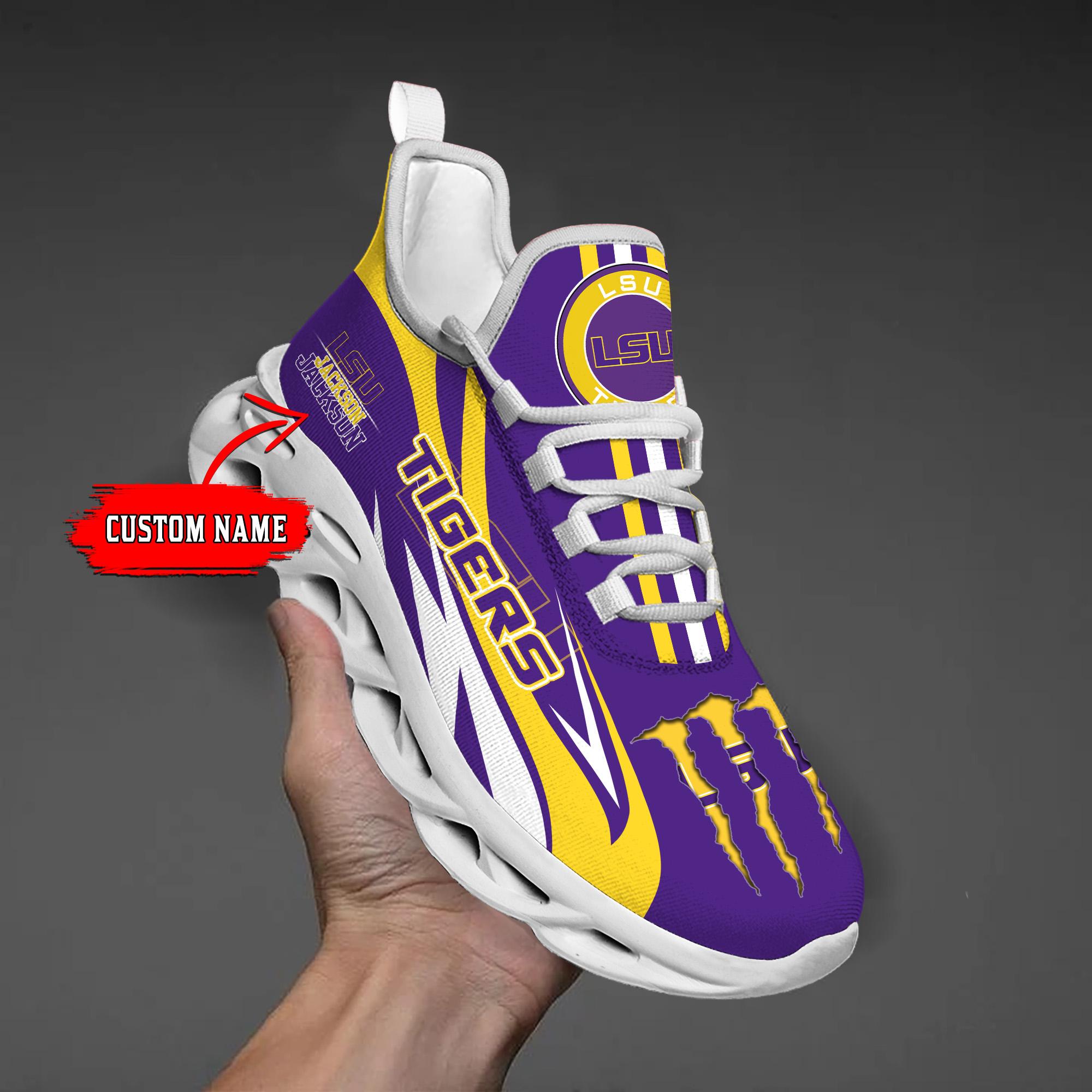 Personalized LSU Tigers Max Soul Shoes Sneakers for Men And Women – MLB Baseball Fan Shoes, Team Sneakers