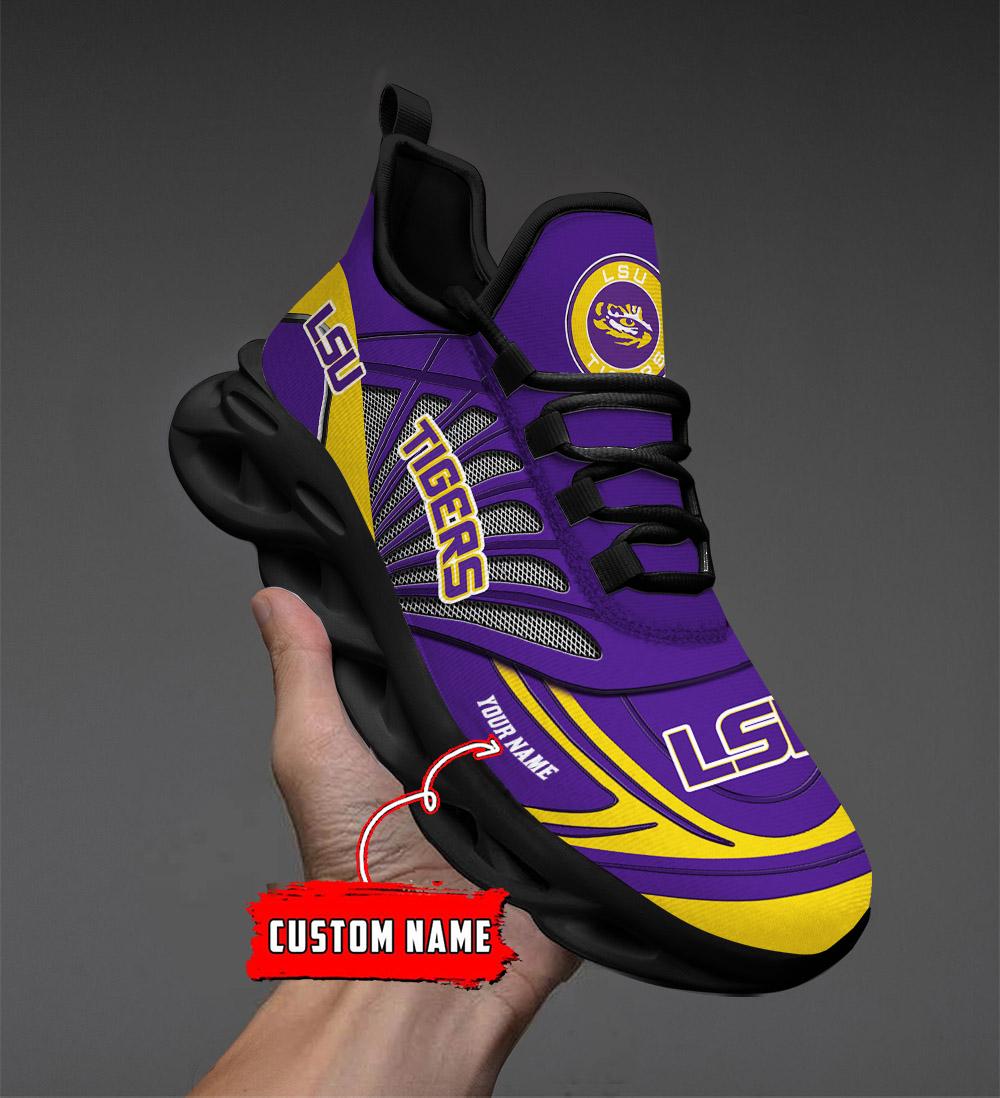 Personalized LSU Tigers Max Soul Shoes Sneakers for Men And Women – MLB Baseball Fan Shoes, Team Sneakers - Image 4