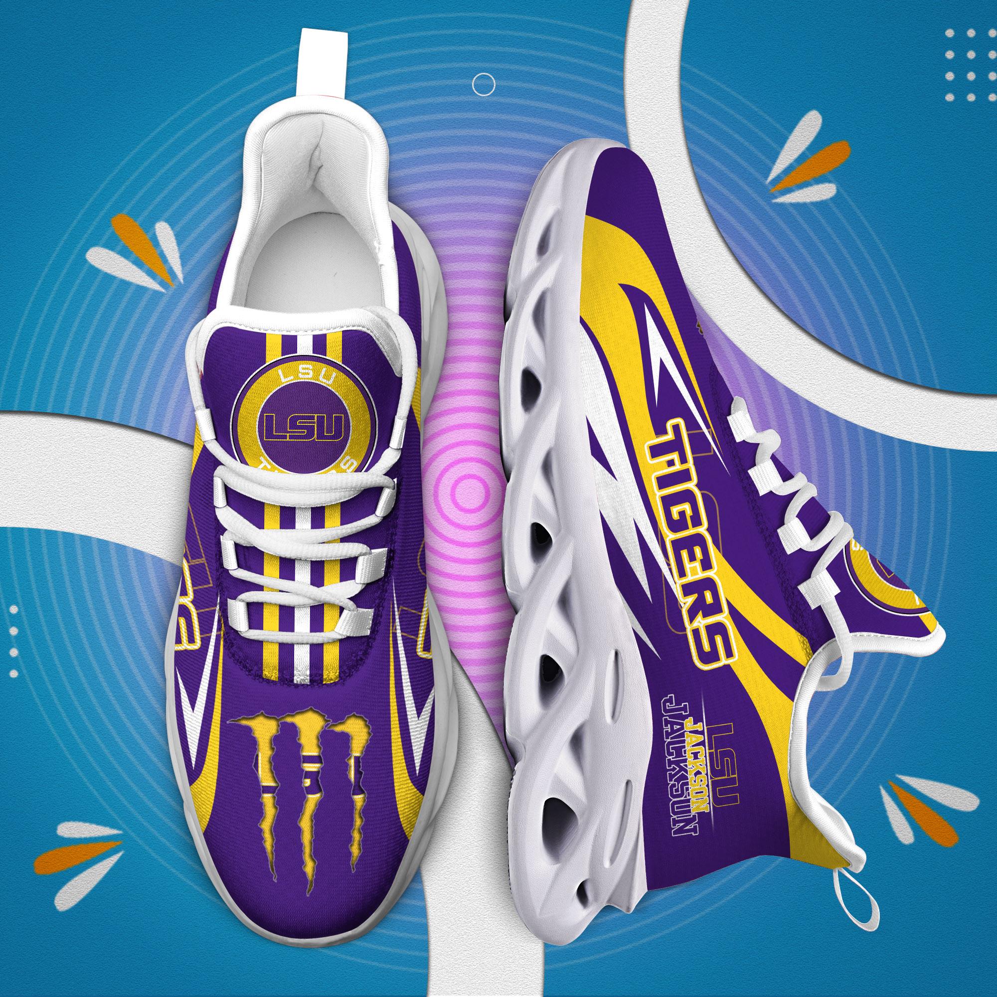 Personalized LSU Tigers Max Soul Shoes Sneakers for Men And Women – MLB Baseball Fan Shoes, Team Sneakers - Image 5