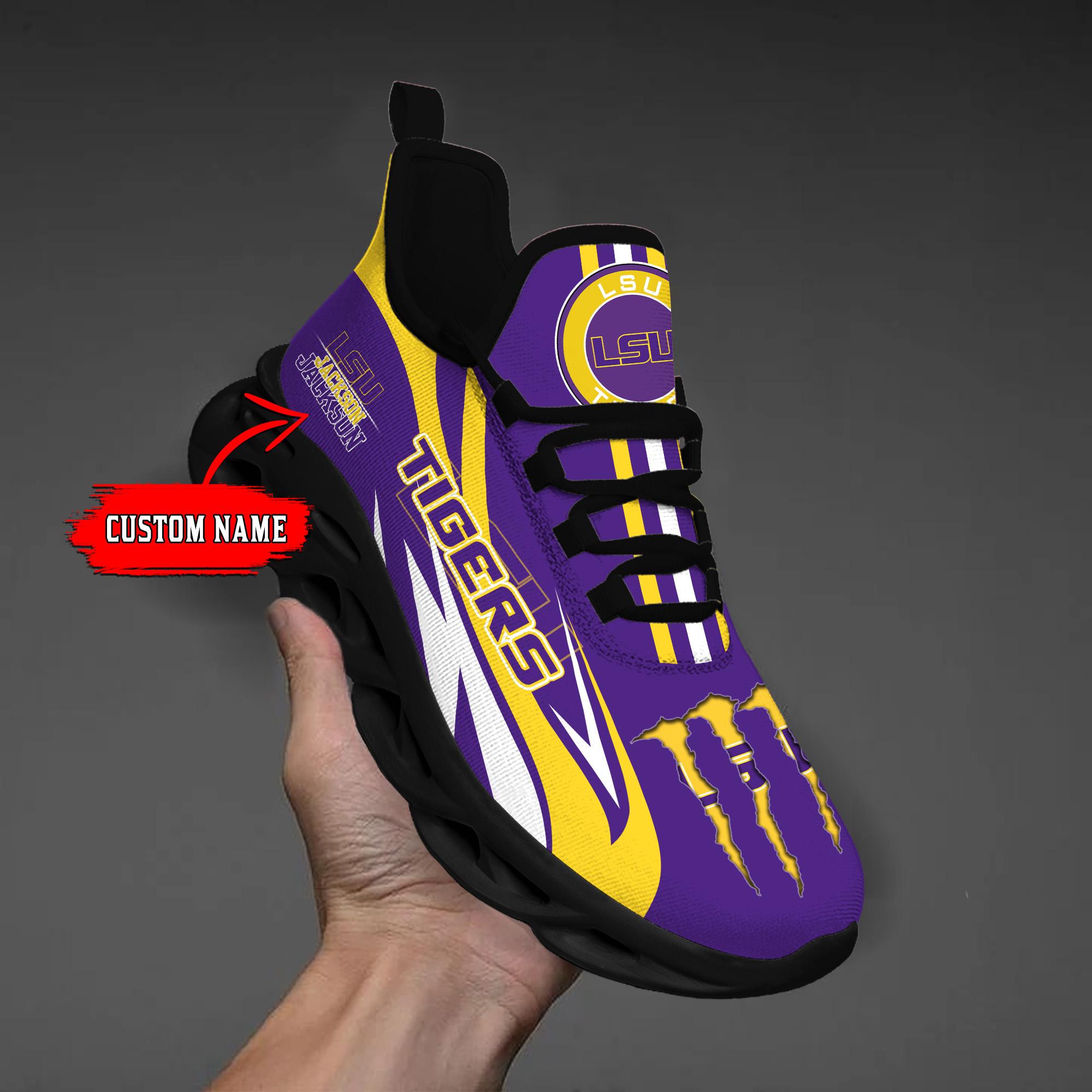 Personalized LSU Tigers Max Soul Shoes Sneakers for Men And Women – MLB Baseball Fan Shoes, Team Sneakers - Image 3