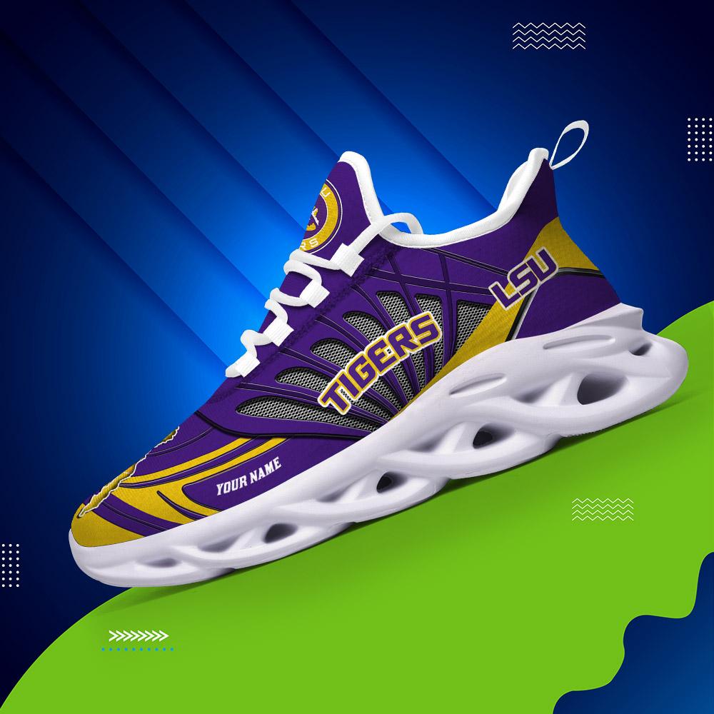 Personalized LSU Tigers Max Soul Shoes Sneakers for Men And Women – MLB Baseball Fan Shoes, Team Sneakers - Image 4