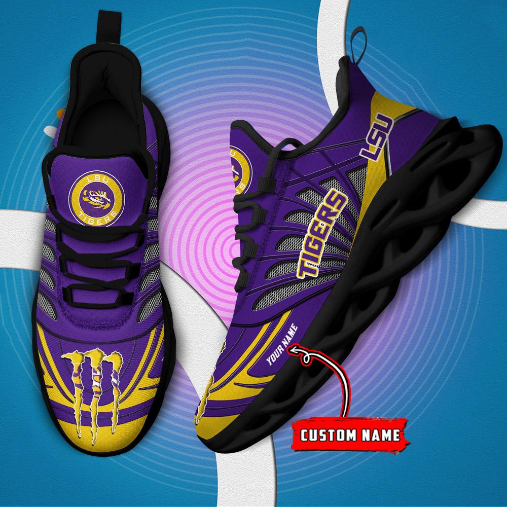 Personalized LSU Tigers Max Soul Shoes Sneakers for Men And Women – MLB Baseball Fan Shoes, Team Sneakers - Image 6