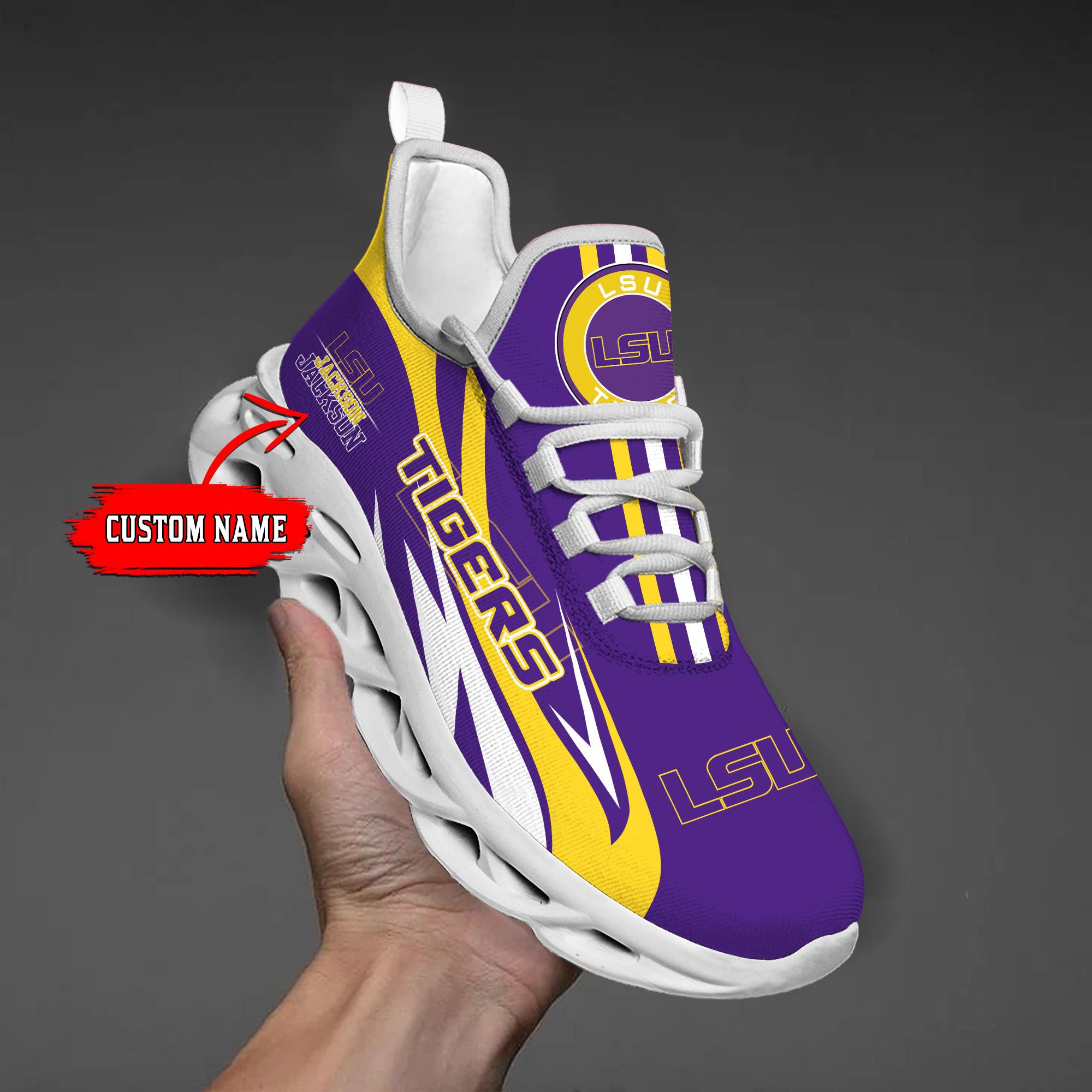Personalized LSU Tigers Max Soul Shoes Sneakers for Men And Women – MLB Baseball Fan Shoes, Team Sneakers