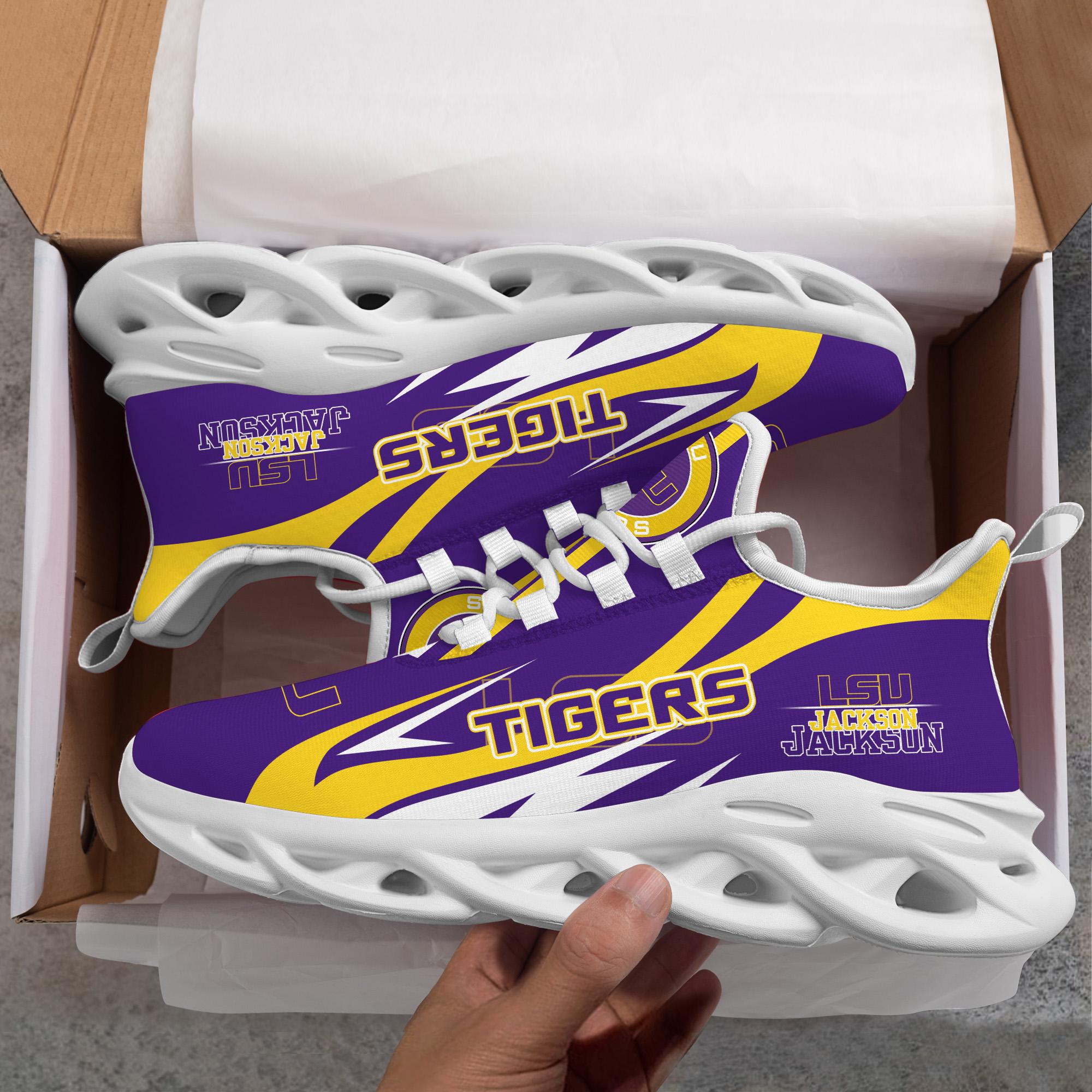 Personalized LSU Tigers Max Soul Shoes Sneakers for Men And Women – MLB Baseball Fan Shoes, Team Sneakers - Image 7
