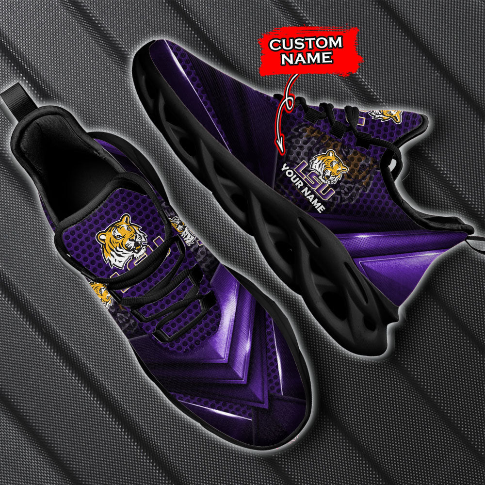 Personalized LSU Tigers NCAA Max Soul Shoes Sneakers for Men And Women – NCAA Fan Shoes, Team Sneakers - Image 6