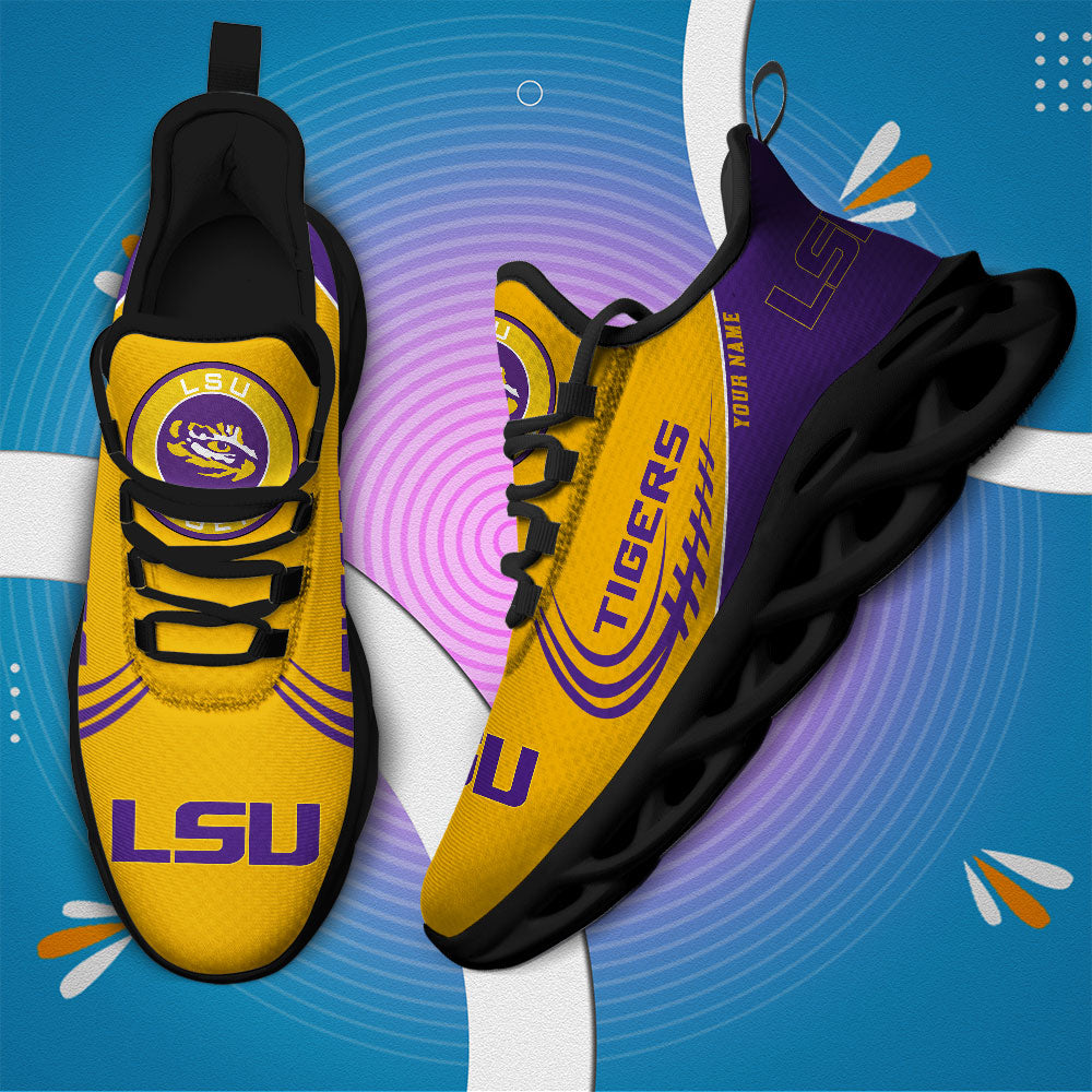 Personalized LSU Tigers NCAA Max Soul Shoes Sneakers for Men And Women – NCAA Fan Shoes, Team Sneakers - Image 3