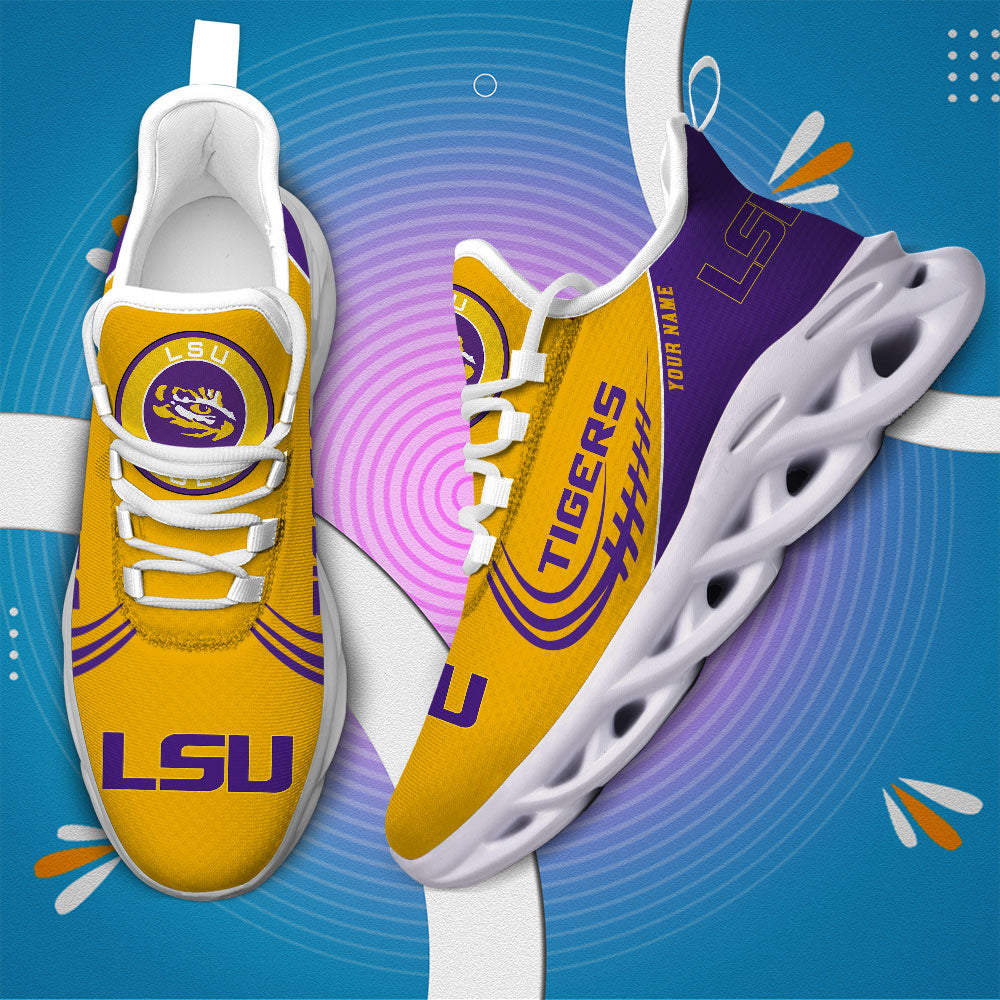 Personalized LSU Tigers NCAA Max Soul Shoes Sneakers for Men And Women – NCAA Fan Shoes, Team Sneakers - Image 4
