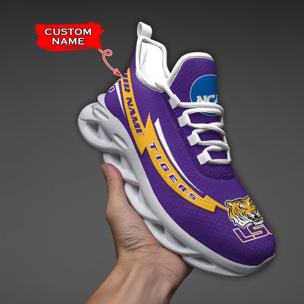 Personalized LSU Tigers NCAA Max Soul Shoes Sneakers for Men And Women – NCAA Fan Shoes, Team Sneakers