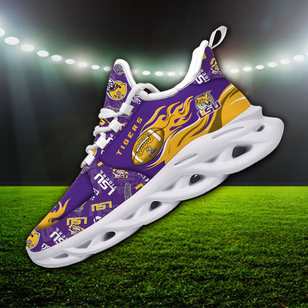 Personalized LSU Tigers NCAA Max Soul Shoes Sneakers for Men And Women – NCAA Fan Shoes, Team Sneakers