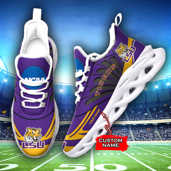 Personalized LSU Tigers NCAA Max Soul Shoes Sneakers for Men And Women – NCAA Fan Shoes, Team Sneakers