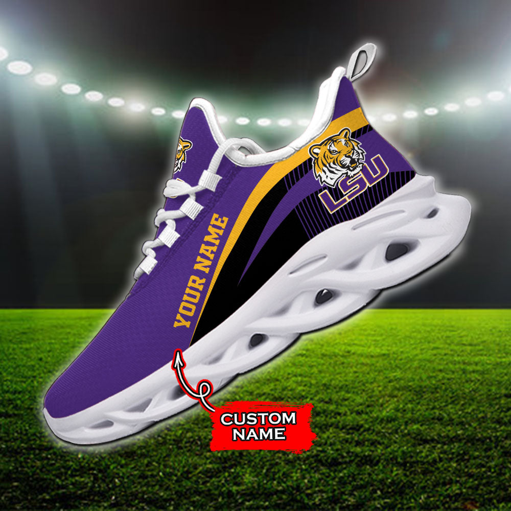 Personalized LSU Tigers NCAA Max Soul Shoes Sneakers for Men And Women – NCAA Fan Shoes, Team Sneakers