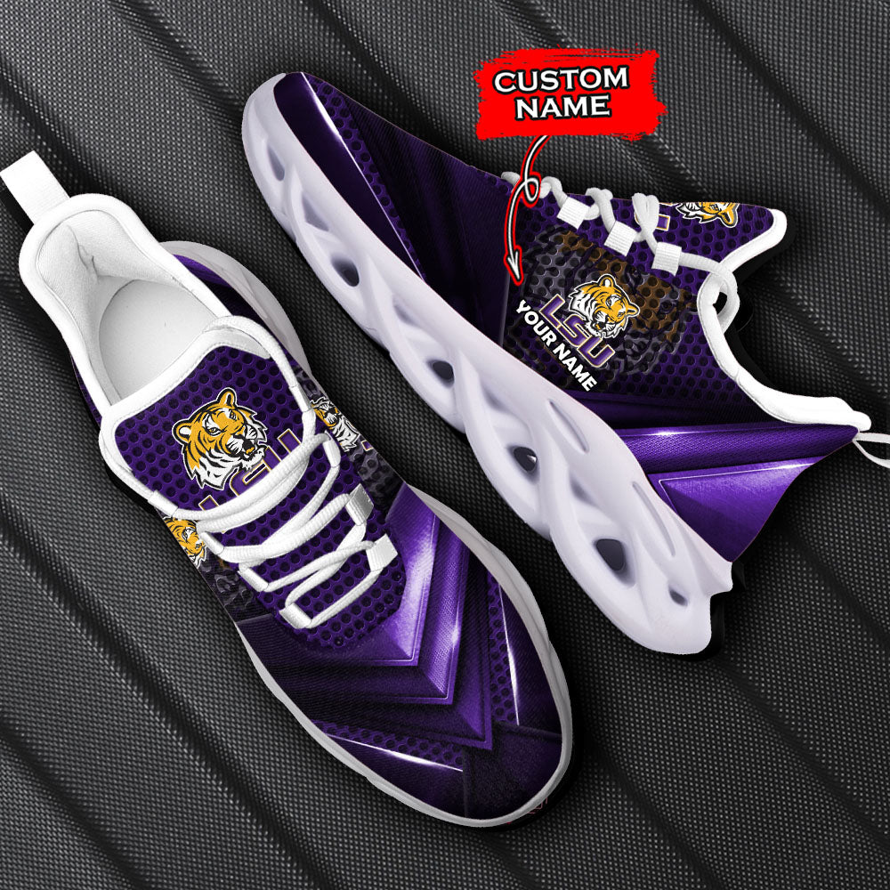 Personalized LSU Tigers NCAA Max Soul Shoes Sneakers for Men And Women – NCAA Fan Shoes, Team Sneakers - Image 5