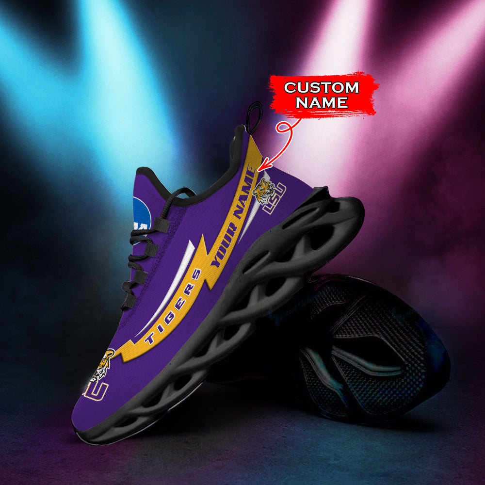 Personalized LSU Tigers NCAA Max Soul Shoes Sneakers for Men And Women – NCAA Fan Shoes, Team Sneakers - Image 5