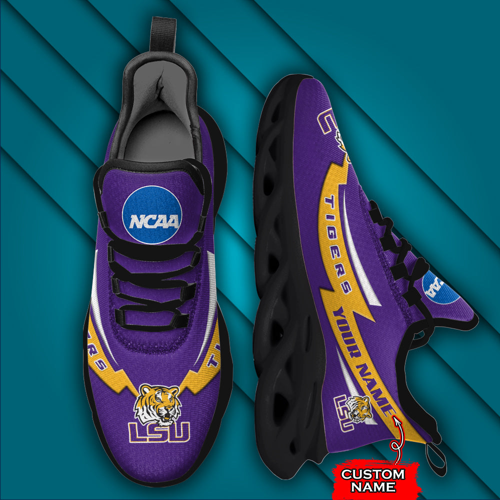 Personalized LSU Tigers NCAA Max Soul Shoes Sneakers for Men And Women – NCAA Fan Shoes, Team Sneakers - Image 6