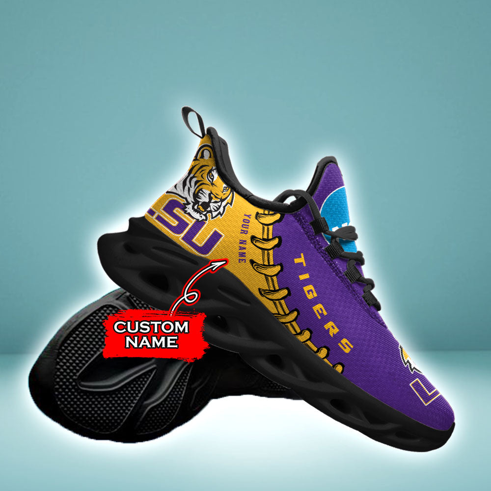 Personalized LSU Tigers NCAA Max Soul Shoes Sneakers for Men And Women – NCAA Fan Shoes, Team Sneakers - Image 4