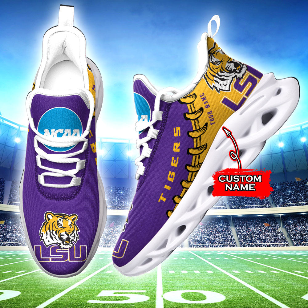 Personalized LSU Tigers NCAA Max Soul Shoes Sneakers for Men And Women – NCAA Fan Shoes, Team Sneakers