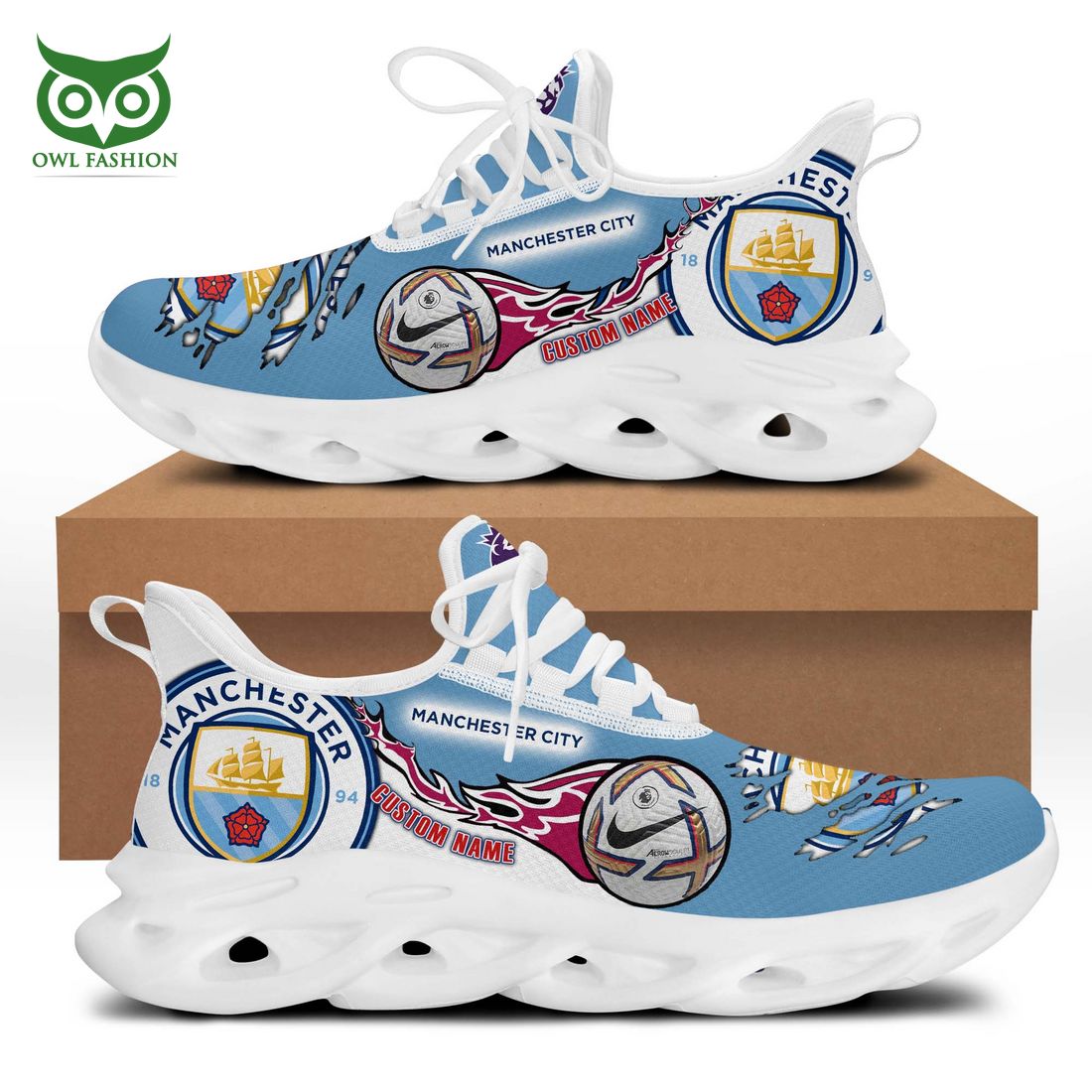 Personalized Manchester City Max Soul Shoes Sneakers for Men And Women – Car Shoes, Racing Sneakers