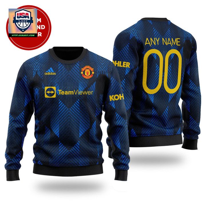 Personalized Manchester United Teamviewer Adidas Custom Christmas Sweater