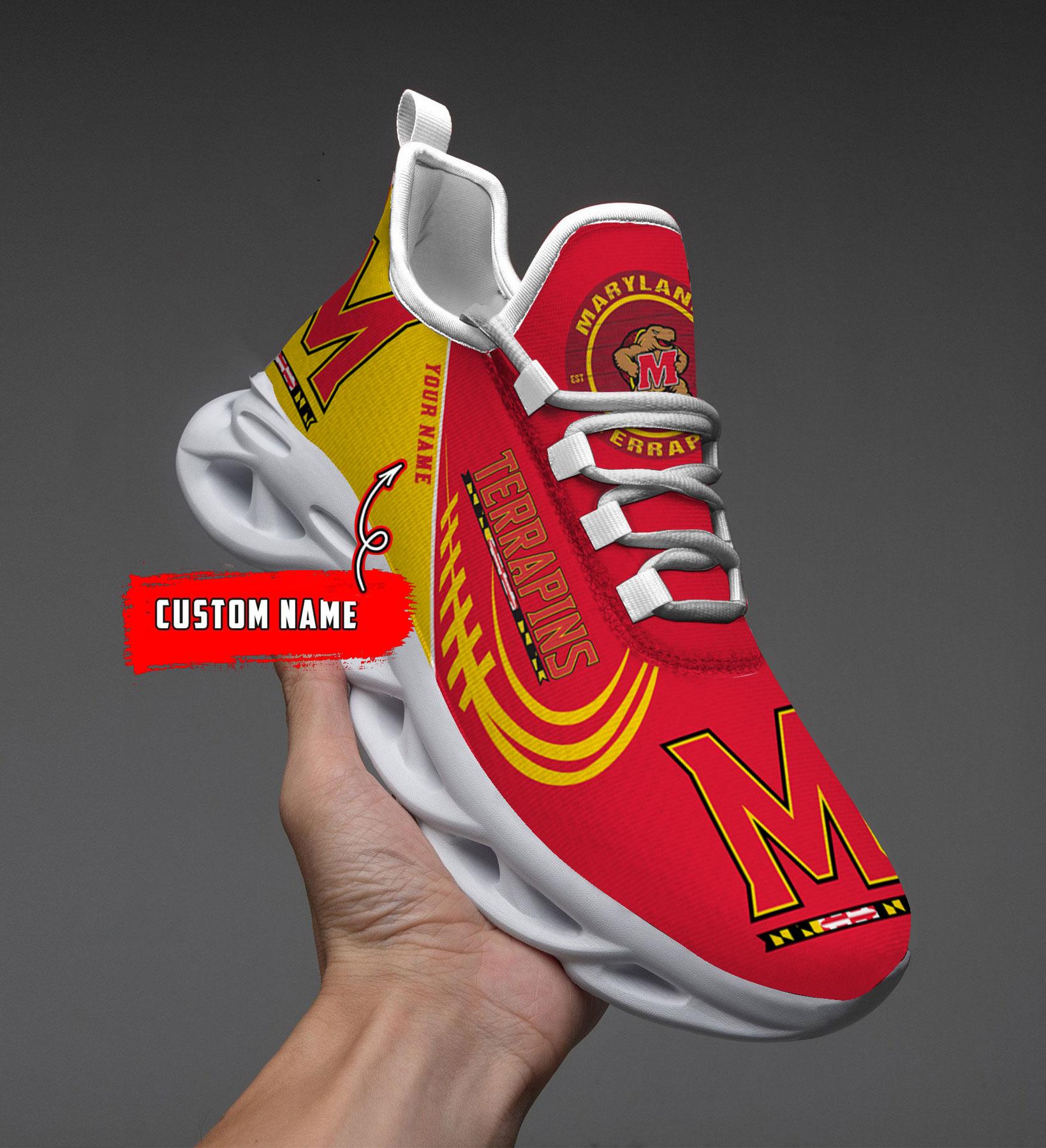 Personalized Maryland Terrapins Max Soul Shoes Sneakers for Men And Women – NCAA Fan Shoes, Team Sneakers