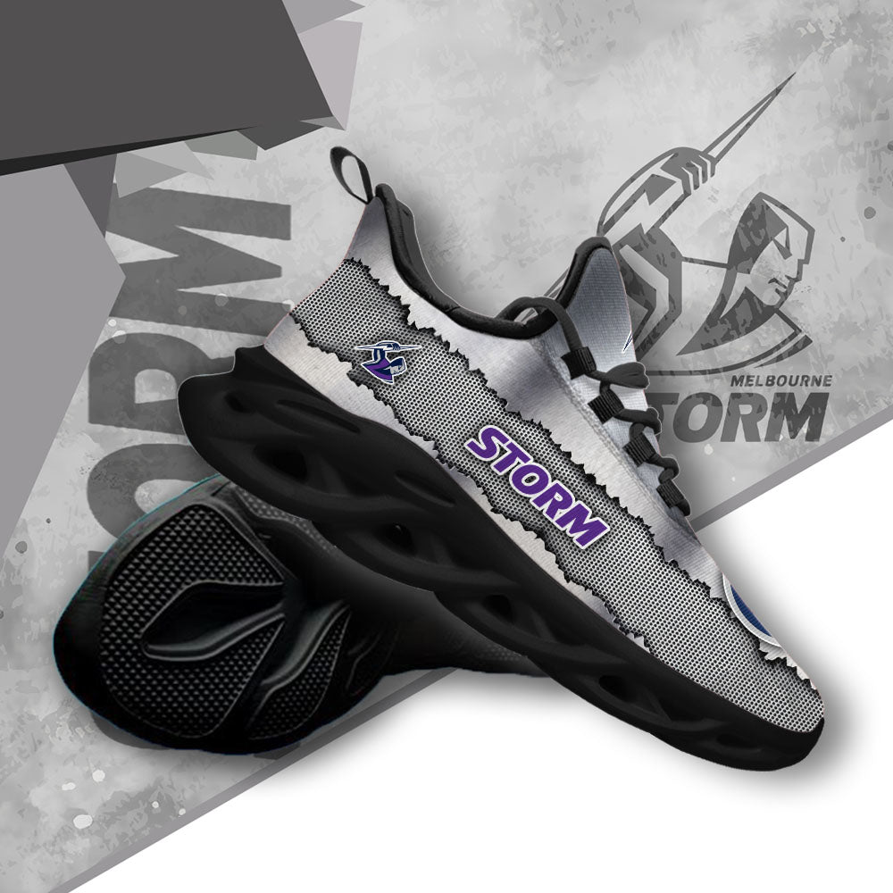 Personalized Melbourne Storm NRL Max Soul Shoes Sneakers for Men And Women – Casual Shoes, Streetwear Shoes - Image 4