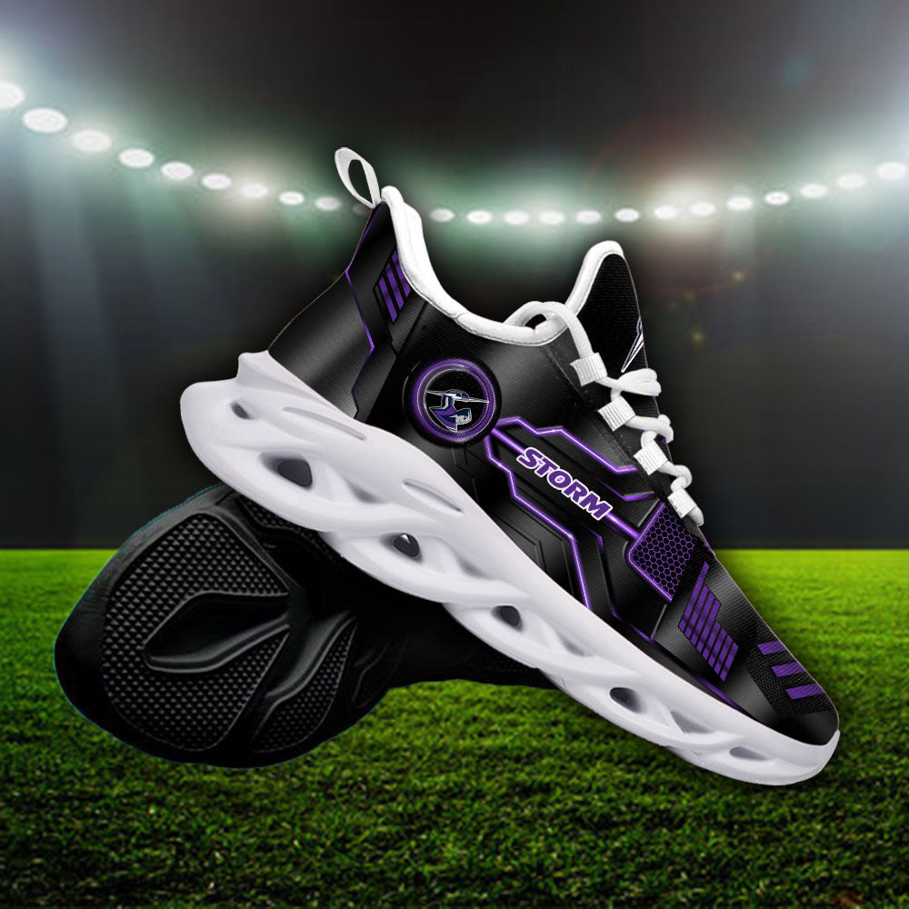 Personalized Melbourne Storm NRL Max Soul Shoes Sneakers for Men And Women – Casual Shoes, Streetwear Shoes - Image 3