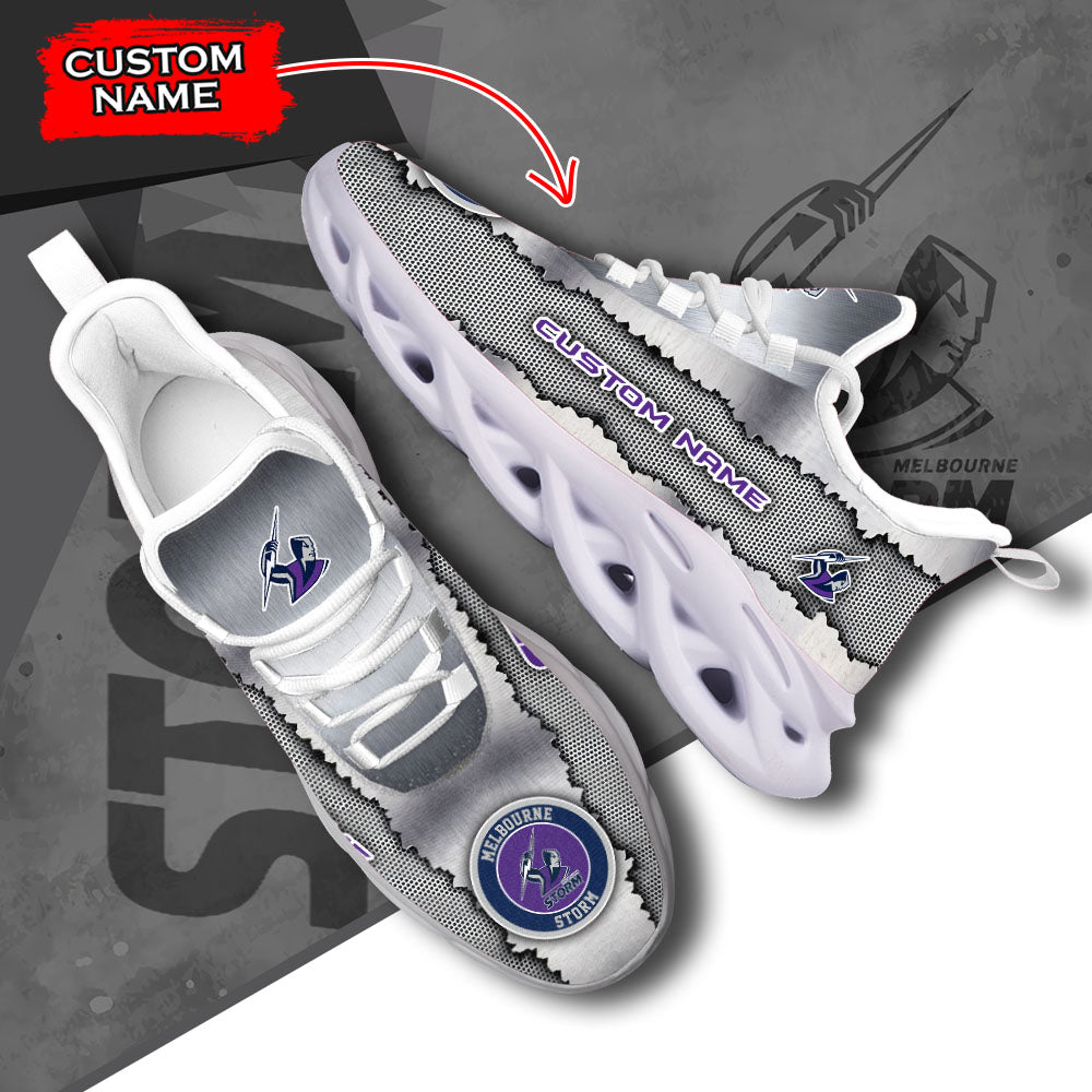 Personalized Melbourne Storm NRL Max Soul Shoes Sneakers for Men And Women – Casual Shoes, Streetwear Shoes - Image 6