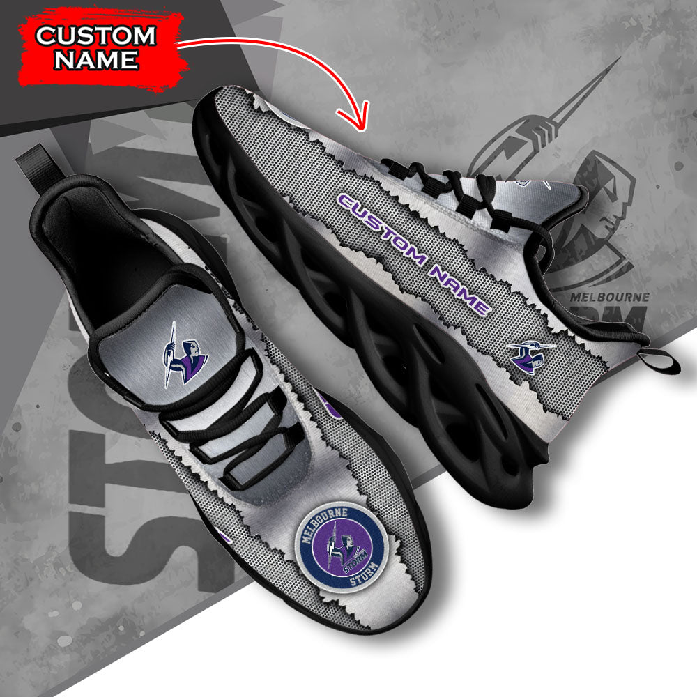 Personalized Melbourne Storm NRL Max Soul Shoes Sneakers for Men And Women – Casual Shoes, Streetwear Shoes - Image 5