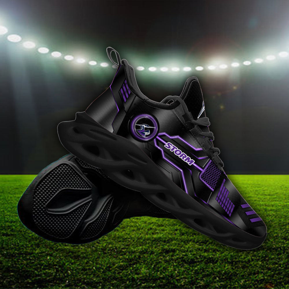 Personalized Melbourne Storm NRL Max Soul Shoes Sneakers for Men And Women – Casual Shoes, Streetwear Shoes - Image 4