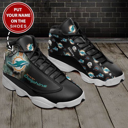 Personalized Miami Dolphins JD13 Sneakers Shoes for Men & Women | Custom Fan Gift