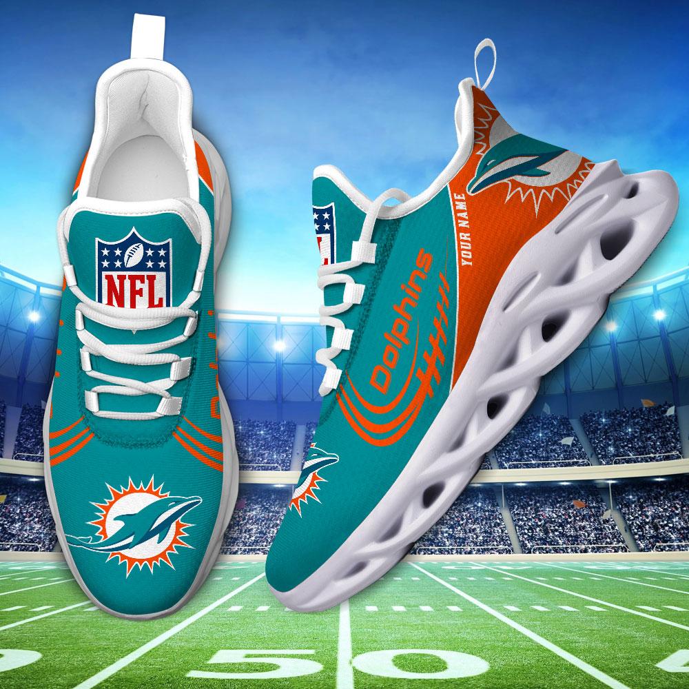 Personalized Miami Dolphins Max Soul Shoes Sneakers for Men And Women – NFL Football Fan Shoes, Team Sneakers - Image 5