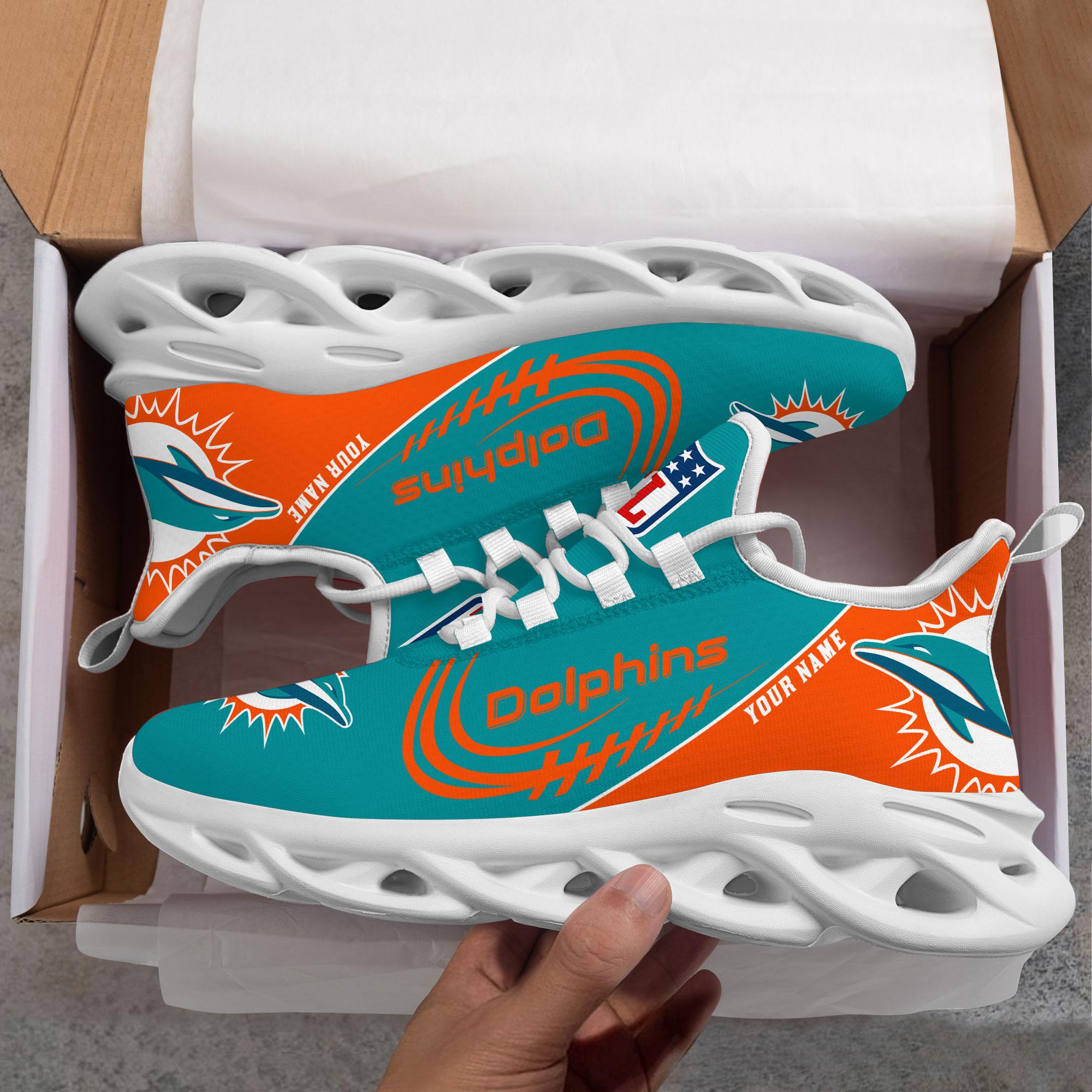 Personalized Miami Dolphins Max Soul Shoes Sneakers for Men And Women – NFL Football Fan Shoes, Team Sneakers - Image 7