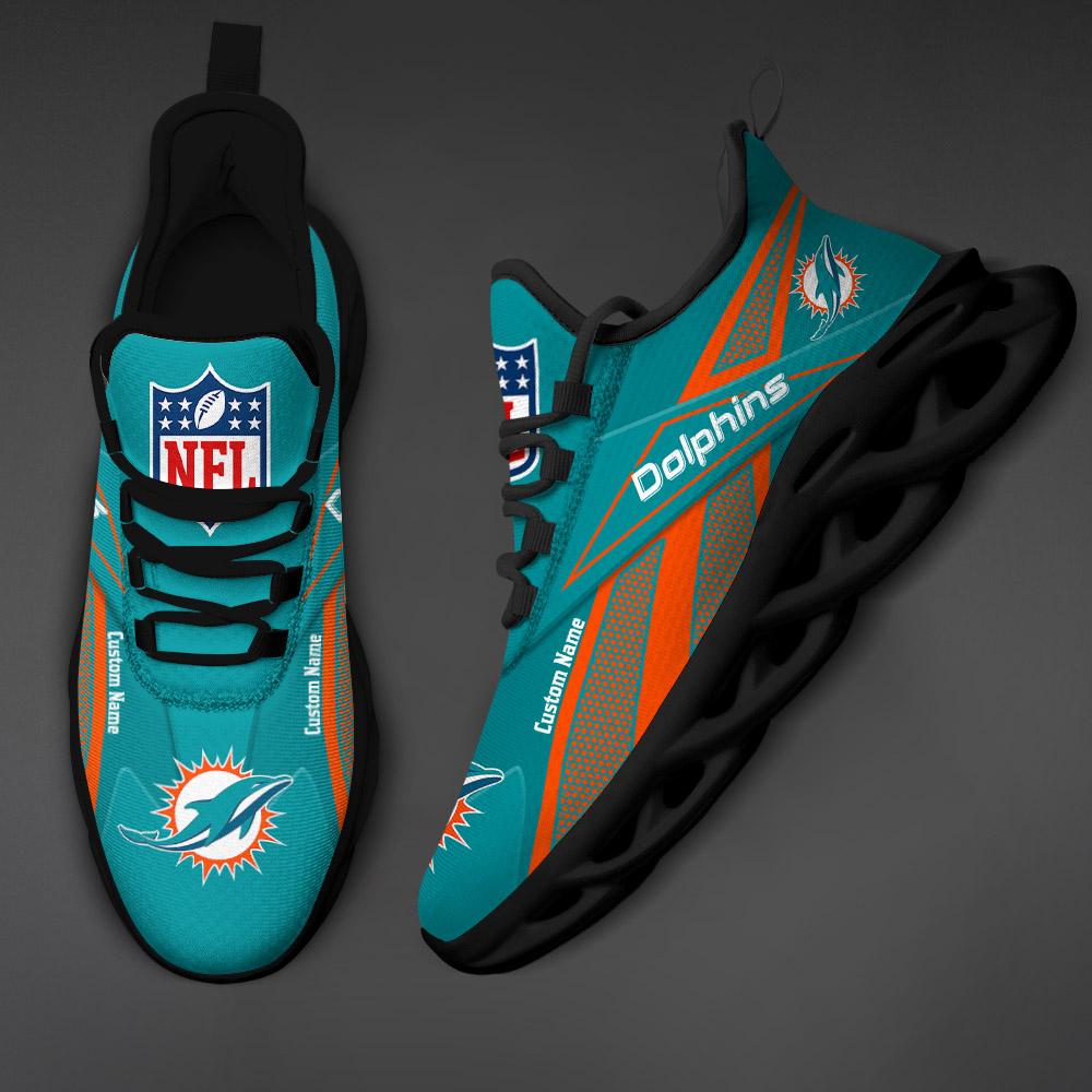 Personalized Miami Dolphins Max Soul Shoes Sneakers for Men And Women – NFL Football Fan Shoes, Team Sneakers - Image 5