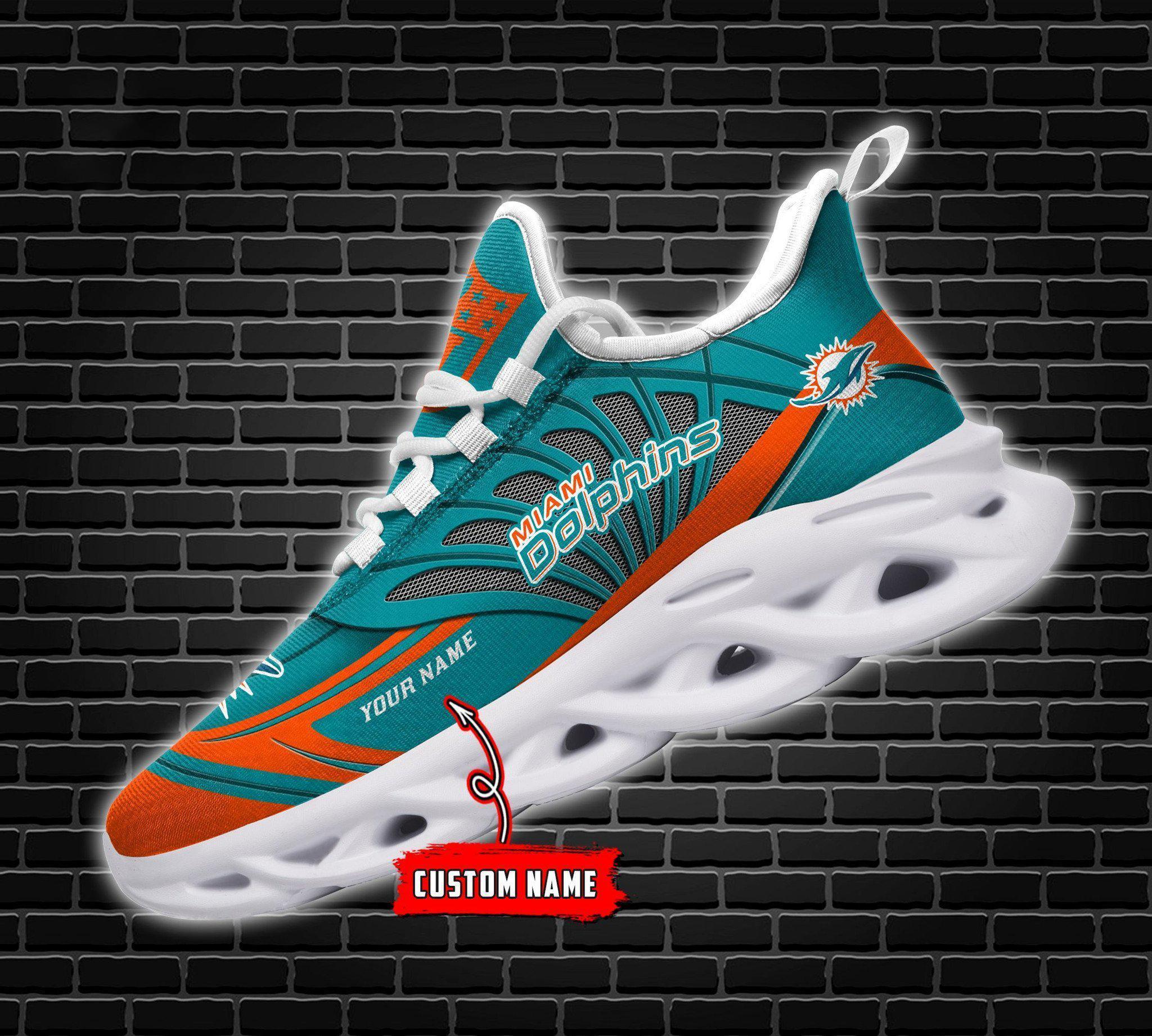Personalized Miami Dolphins Max Soul Shoes Sneakers for Men And Women – NFL Football Fan Shoes, Team Sneakers - Image 5