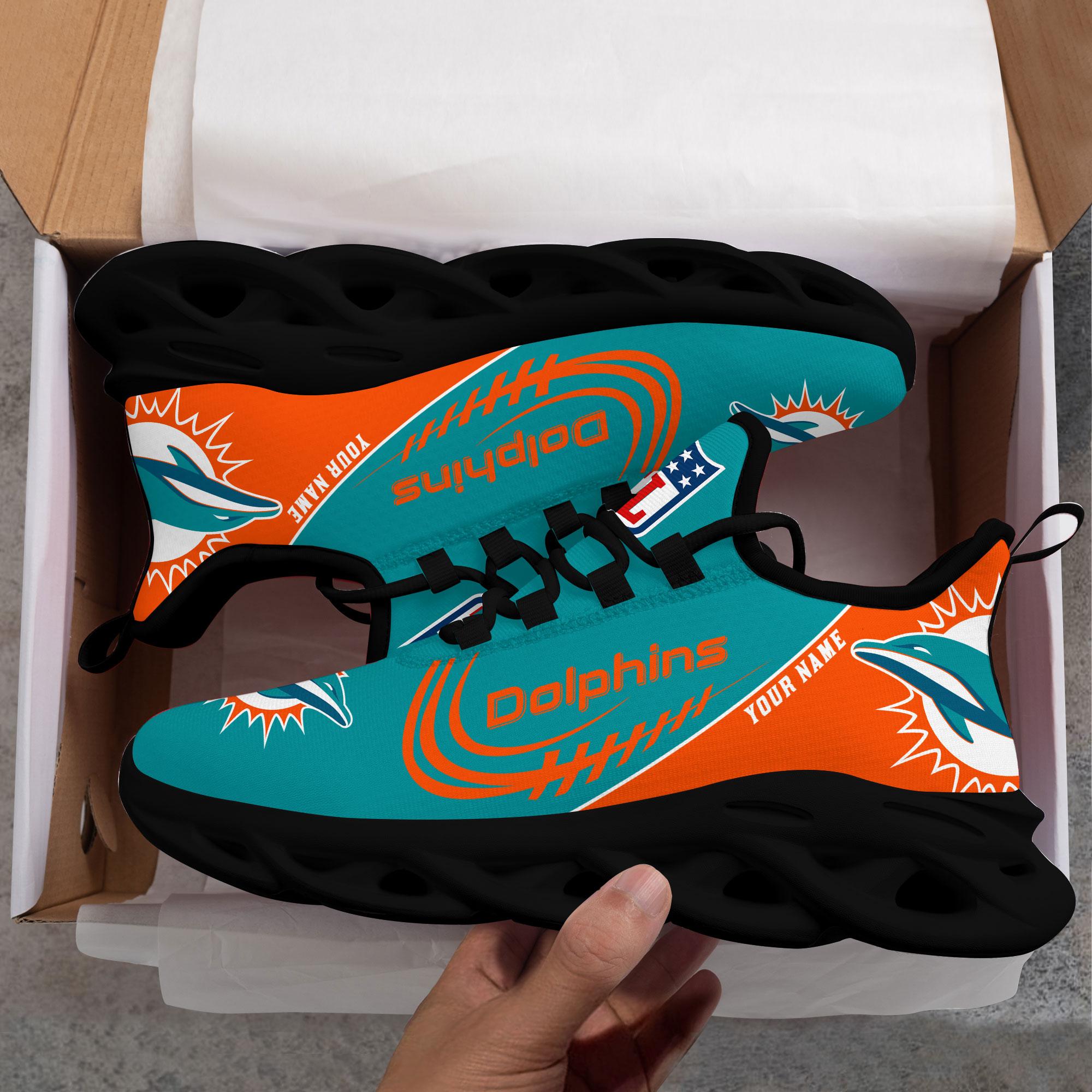 Personalized Miami Dolphins Max Soul Shoes Sneakers for Men And Women – NFL Football Fan Shoes, Team Sneakers - Image 6