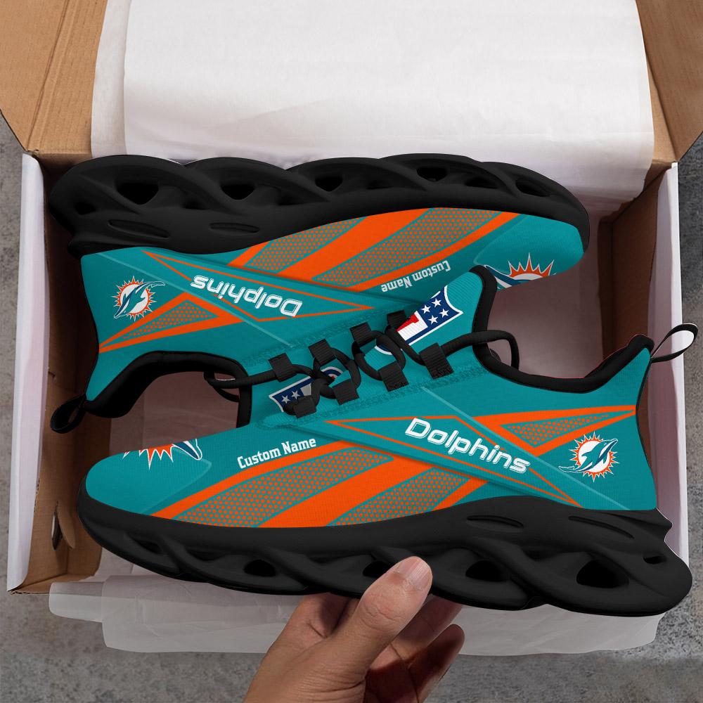 Personalized Miami Dolphins Max Soul Shoes Sneakers for Men And Women – NFL Football Fan Shoes, Team Sneakers - Image 6
