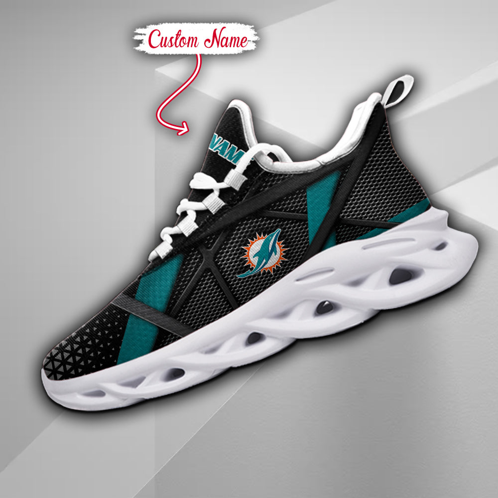 Personalized Miami Dolphins NFL Max Soul Shoes Sneakers for Men And Women – NFL Football Fan Shoes, Team Sneakers - Image 5